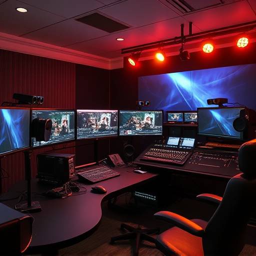 Visual effects being added to a video - Post-Production Example